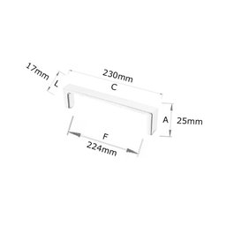 Puxador Piaui Cromado Linha Premium Torralba 3269 - 224 Mm - 3