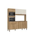 Ver imagem 6 de Cozinha Compacta 3 Peças com Torre Quente e Balcão sem Tampo Flórida Yescasa Cappuccino/Off White