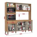 Ver imagem 3 de Cozinha Compacta 3 Peças com Torre Quente e Balcão sem Tampo Flórida Yescasa Cappuccino/Off White