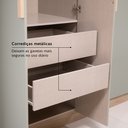 Ver imagem 7 de Guarda Solteiro 4 Portas e 2 Gavetas 220 x 120cm Milan Yescasa Capuccino/Verde Menta