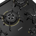 Ver imagem 5 de Fogão de Piso 5 Bocas Alpro 450 Preto 127V com Forno Elétrico Airfryer - Realce