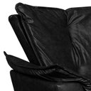 Ver imagem 2 de Poltrona Decorativa Base Giratória Cromada Charger Pu Preto