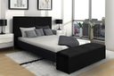 Ver imagem 2 de Kit Cabeceira e Calçadeira Raissa 158 cm Suede Preto