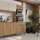Ver imagem 6 de Tampo para Balcão de Cozinha 53 x 120cm Flórida Yescasa Marrom Cappuccino