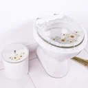 Ver imagem 1 de Tampa De Vaso Decorada Com Margarida E Lixeira Decorada - Lançamento