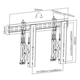 Suporte para Videowall Tv 37 a 70 Pull-out Lvw02-46f Elg - 5