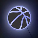 Ver imagem 1 de Placa Led Luminosa Bola de Basquete 50 Cm Bgplasticos Bgpc Branco Frio