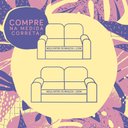 Ver imagem 2 de Kit Capa Protetor de Sofá 2 e 3 Lugares King Classic Face Única Assento 1,20m e 1,80m Decorativo:Mar