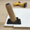 Ver mais imagens de Kit 4 Pés De 20 Cm Cônico Retrô Para Móveis Pé Palito