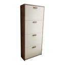 Ver imagem 2 de Sapateira Basculante 4 Gavetas Lunna Marrom/Canela/Off White
