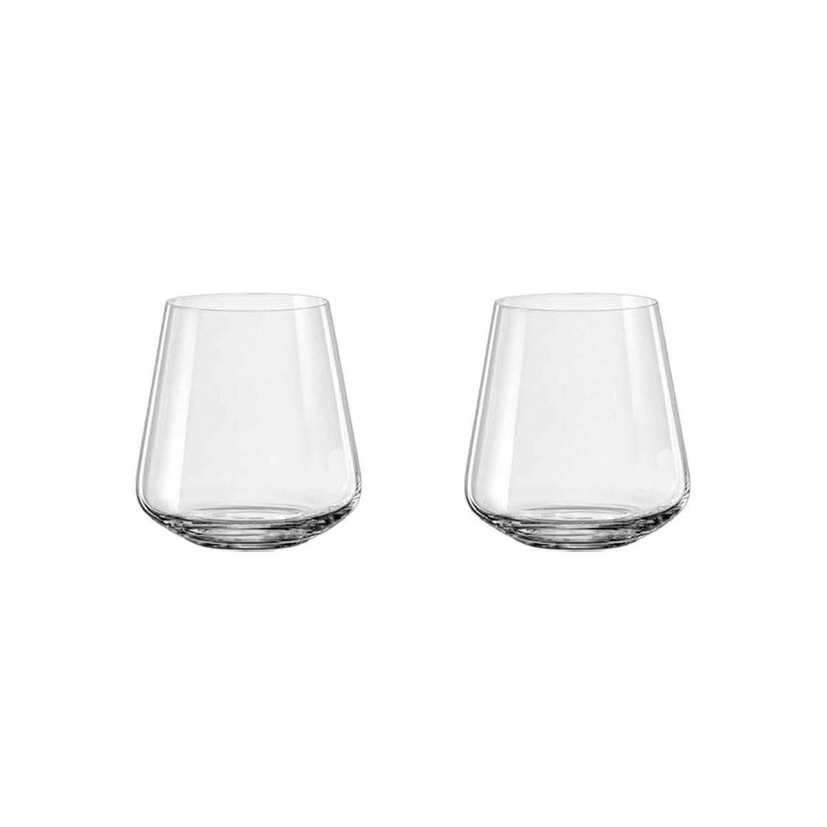 2 Copos de Cristal para Vinho Tinto 400 Ml Sandra Bohemia - 1