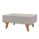 Ver imagem 2 de Mesa de Centro Sena 1 Gaveta com Espelho Off White - Móveis Bechara