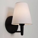 Ver mais imagens de Arandela Cone Md-2004 Base Preto Cúpula em Tecido 14-14x07cm Branco - Bivolt