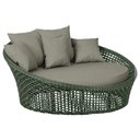 Ver imagem 1 de Chaise Hungria Pintura Marrom Corda Náutica E8 Trama Verde