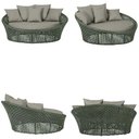 Ver imagem 5 de Chaise Hungria Pintura Marrom Corda Náutica E8 Trama Verde