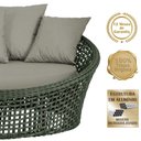 Ver imagem 3 de Chaise Hungria Pintura Marrom Corda Náutica E8 Trama Verde