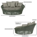 Ver imagem 2 de Chaise Hungria Pintura Marrom Corda Náutica E8 Trama Verde