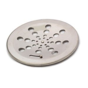 Tampa Ralo Grelha Redondo 15x15cm Aço Inox Sistema Rotativo Abre e Fecha