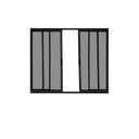 Ver imagem 2 de Vitrô 4 Folhas de Correr Aluminio Preto 1,00x1,50 Linha 18 Modular