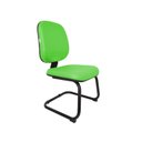 Ver imagem 1 de Cadeira Fixa Diretor Fire Base S sem Braço - Couro Sintetico Corano - Verde