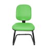 Cadeira Fixa Diretor Fire Base S sem Braço - Couro Sintetico Corano - Verde - 2