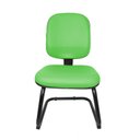 Ver imagem 2 de Cadeira Fixa Diretor Fire Base S sem Braço - Couro Sintetico Corano - Verde