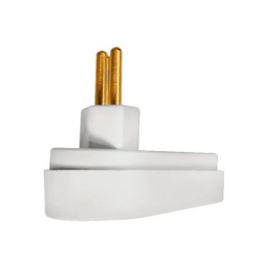 Kit 4 Plug Pino Macho Prensa Cabo Gigante Tomada 10a 250v Ilumi Cor:branco