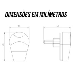 Kit 4 Plug Pino Macho Prensa Cabo Gigante Tomada 10a 250v Ilumi Cor:branco - 5