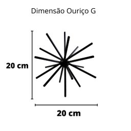 Ouriço Decorativo G - 20 Cm Altura - Estatueta - Decoração -Toque 3D: Amarelo - 4