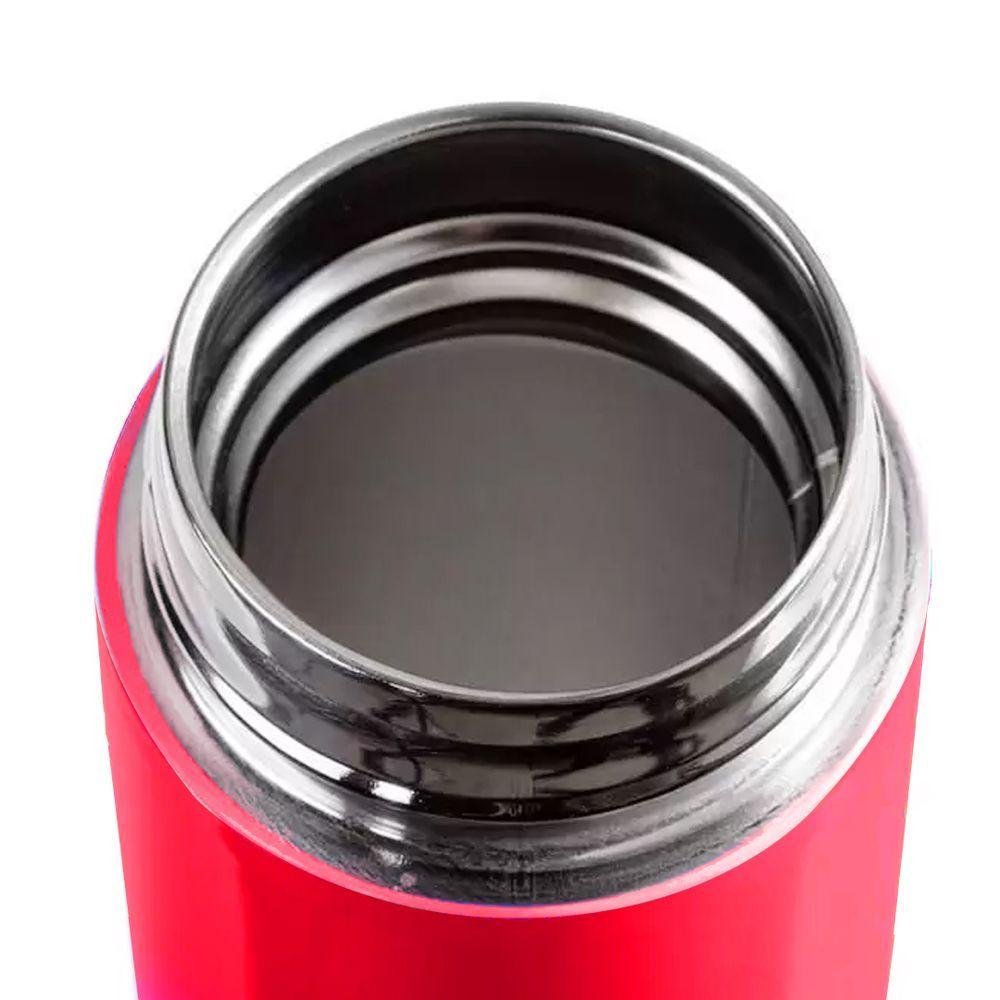 Garrafa Térmica de Inox 500ml Quente Frio Vermelho - 3