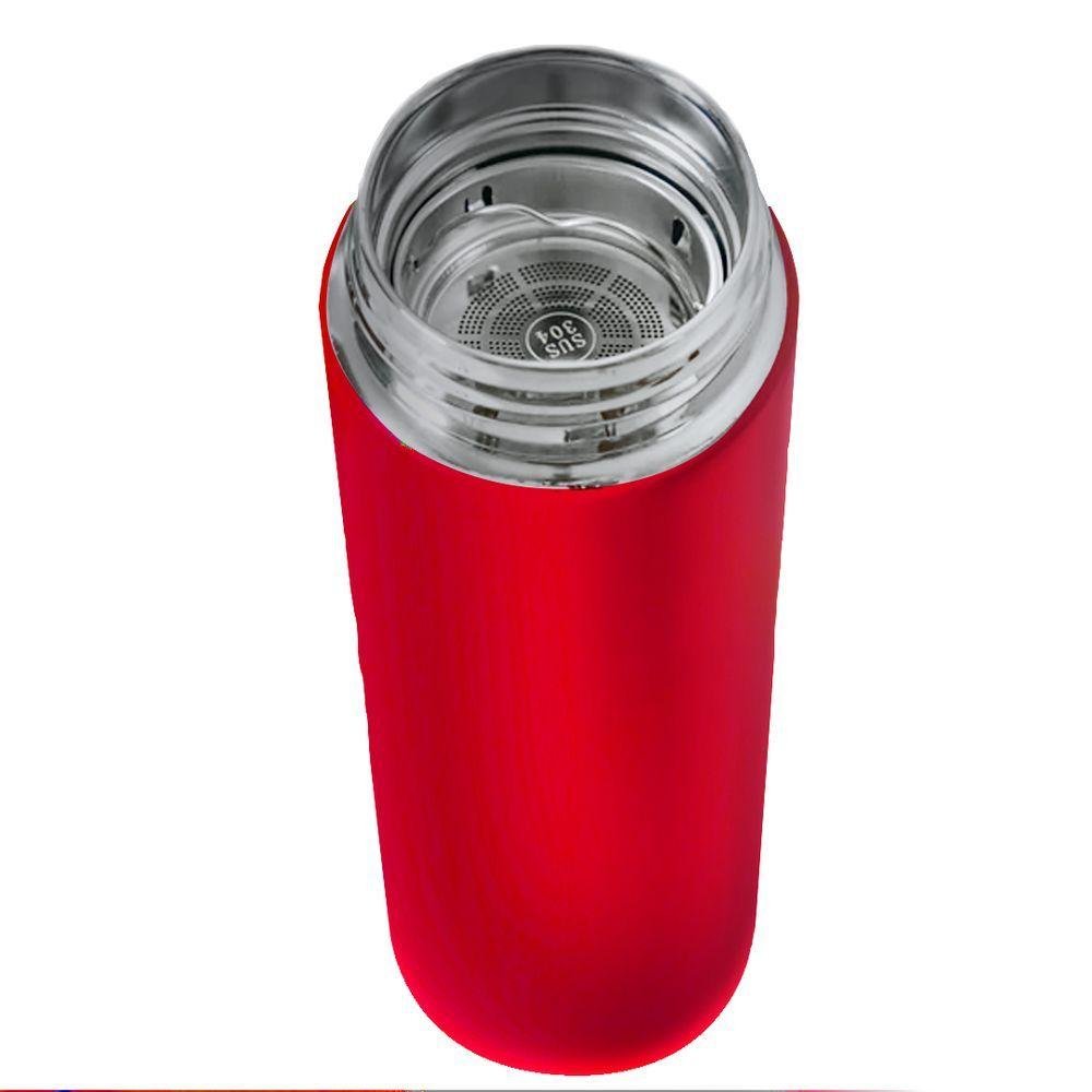 Garrafa Térmica de Inox 500ml Quente Frio Vermelho - 2