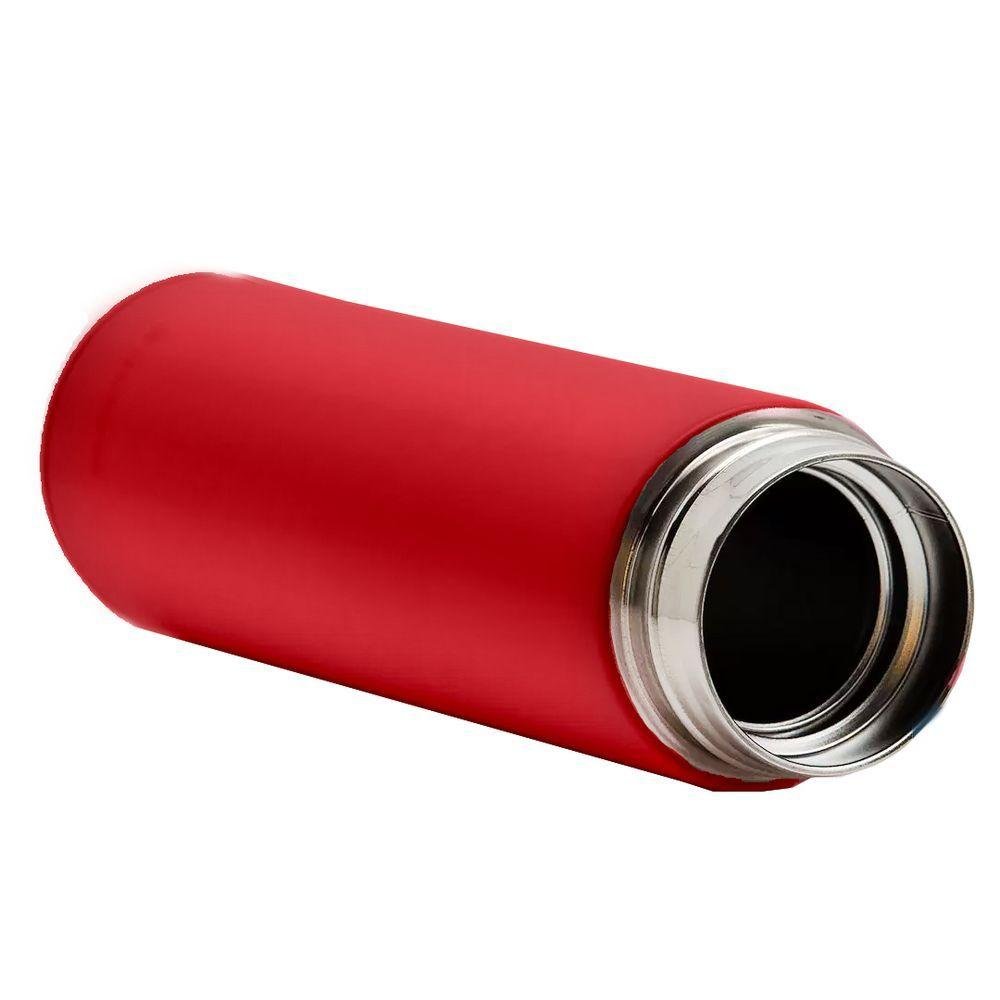 Garrafa Térmica de Inox 500ml Quente Frio Vermelho - 1