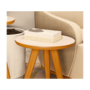 Ver imagem 5 de Conjunto 2 Mesinhas Madeira Canto Lateral Pés Palito Retro Decoração Sala