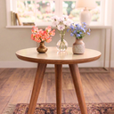 Ver imagem 4 de Conjunto 2 Mesinhas Madeira Canto Lateral Pés Palito Retro Decoração Sala