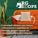 Ver imagem 2 de Kit 04 Capas de Almofadas Cor Bege 45x45cm Tecido Fofinho e Macio com Zíper