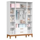 Ver imagem 3 de Guarda Roupa Infantil Flip 4 Portas e 2 Gavetas Branco Fosco - Reller Móveis