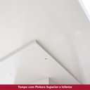Ver imagem 4 de Mesa de Jantar Lins 160cm Canto Arredondado com Vidro Ambiente Nature Off White com 6 Cadeiras Bella