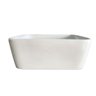 Cuba de Apoio Branca Quadrada Mini 29x29cm Banheiro Lavabo - 5