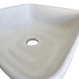 Cuba de Apoio Branca Quadrada Mini 29x29cm Banheiro Lavabo - 6
