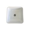Cuba de Apoio Branca Quadrada Mini 29x29cm Banheiro Lavabo - 4