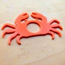 Ver imagem 4 de 6 Argolas Para Guardanapo Caranguejo / Mesa Posta Praia, Mar:Laranja