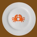Ver imagem 2 de 6 Argolas Para Guardanapo Caranguejo / Mesa Posta Praia, Mar:Laranja