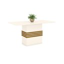 Ver mais imagens de Conjunto Sala de Jantar Mesa 160cm 6 Cadeiras Melinda Casa 812 Nature Off White e Linho