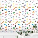 Ver imagem 2 de Papel de Parede Animal Ossos e Patas Coloridas Gh Papel de Parede 3,0m