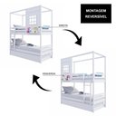 Ver imagem 5 de Treliche Infantil Casinha Reta Madeira Maciça Branco Megamobilia