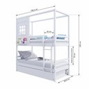 Ver imagem 3 de Treliche Infantil Casinha Reta Madeira Maciça Branco Megamobilia