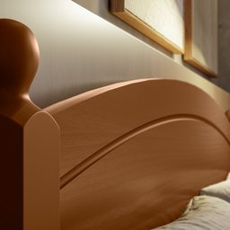 Cama Casal de Madeira com Cama Auxiliar Solteiro Merk - 4