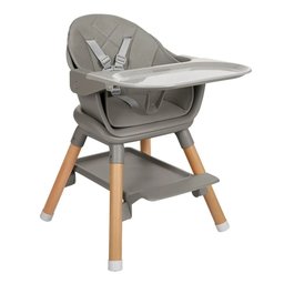 Cadeira Refeicao 6 em 1 Woody Grey (cinza) - Kikka Boo - 3