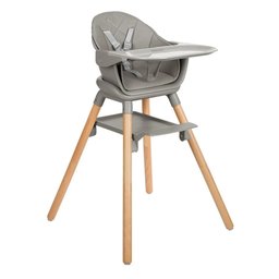 Cadeira Refeicao 6 em 1 Woody Grey (cinza) - Kikka Boo - 1