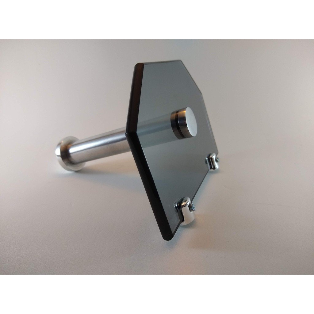 Porta Papel Higiênico Em Vidro Fume - 1